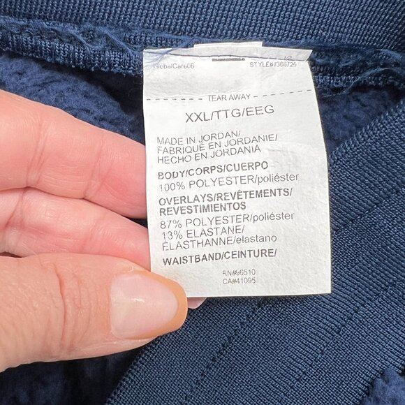 NWT Under Armour Navy Sherpa fleece winter sweatpants men's size XXL - Picture 12 of 12